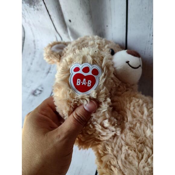 Build A Bear Tan Teddy Bear Plush BAB Happy Hugs Swirl Fur 17" - Picture 7 of 8